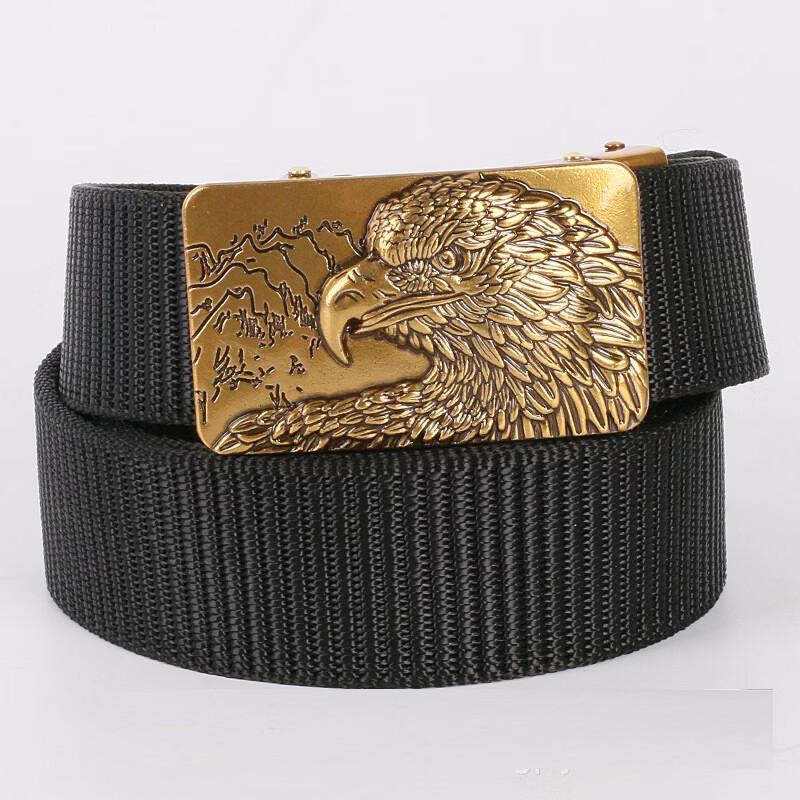TLXT Tactical Outdoor Nylon Braided Belt with Eagle Head Buckle