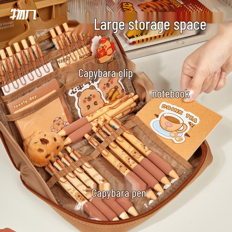 Wuji Kapibala 12vrstvý vysoce kapacitní multifunkční studentský penál