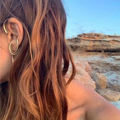1Pc Fashion Geometric Ear Cuff for Women Exaggerated Metal Twist Line Without Piercing Jewelry Gifts Casual Wear