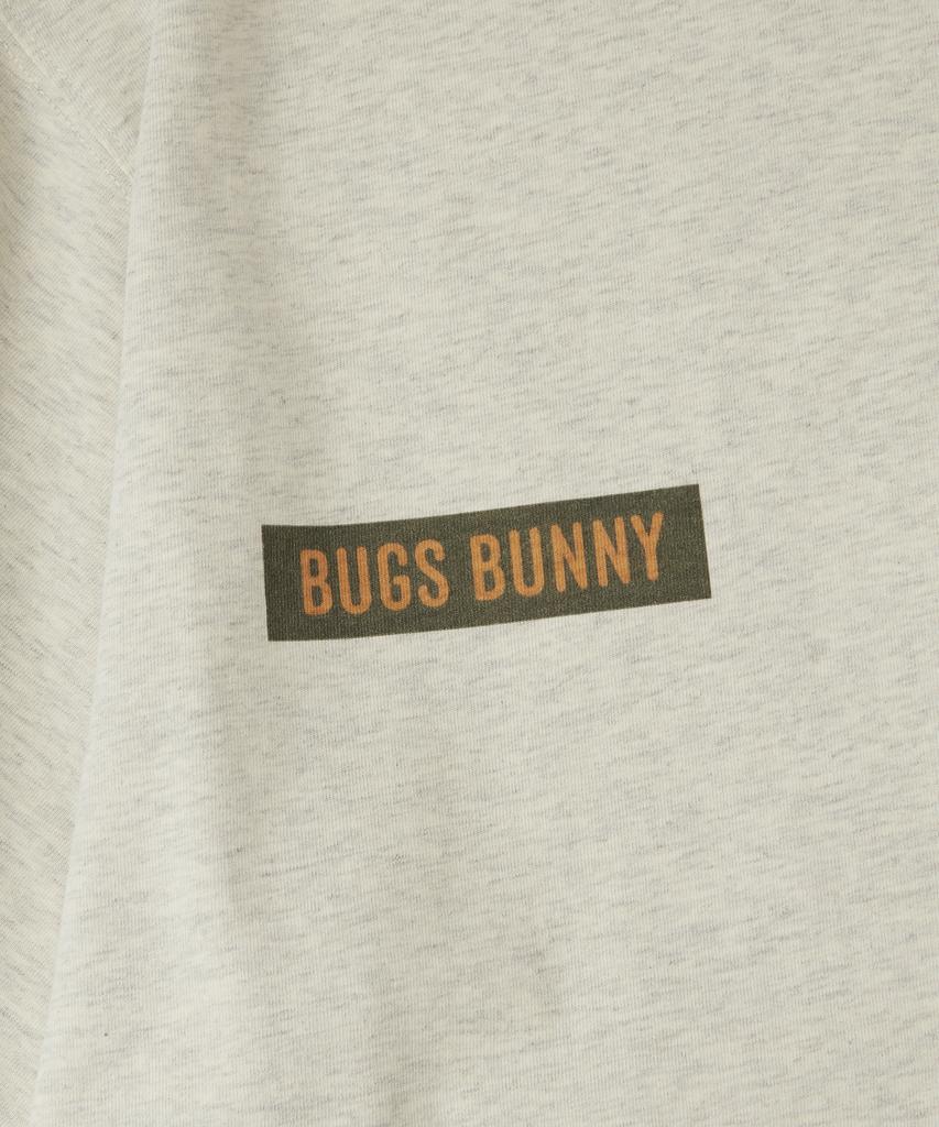 OUTSTANDING [Looney Tunes] Half Sleeve Tee(Bugs Bunny)_1%Oatmeal