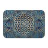 Flower of Life In Lotus Mandala Front Entrance Doormat Sacred Geometry Meditation Anti-Slip Bathroom Mat Room Floor Mat