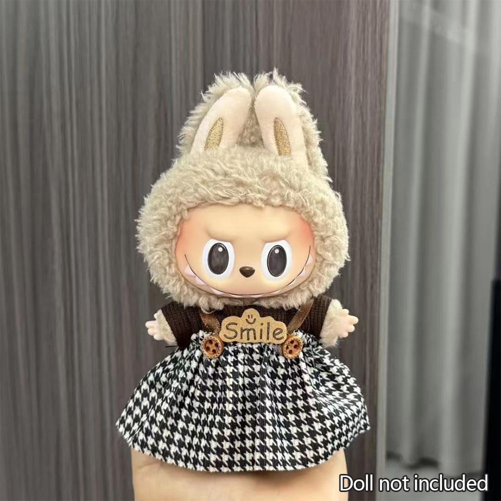 Pro 17 cm Labubu Oblečení pro panenky Módní Oblečení Mikiny Oblečení pro panenky Barevně sladěné Mikiny Panenky Doplňky Roztomilé dekorace Malé utěrky