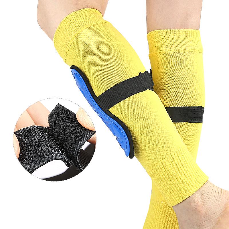 Double Layer Shin Guards for Adults & Kids - Thick, Strap-On Football/Calf Protection for Outdoor Sports Training