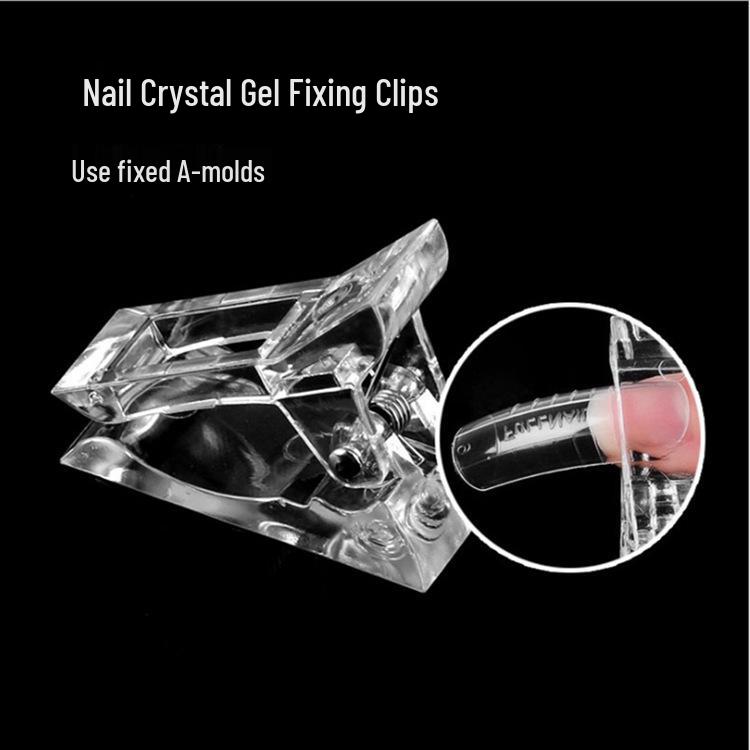 Crystal Clear Nail Shaping Clips for Gel Extension and Art