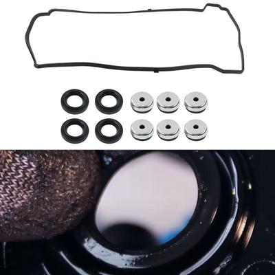Compatível para 12030-PNC-000 12341-PNA-000 90441-PNA-010 Tampa de válvulas de motor de carro Junta de tubo de vela de ignição Kit de ilhós de vedação