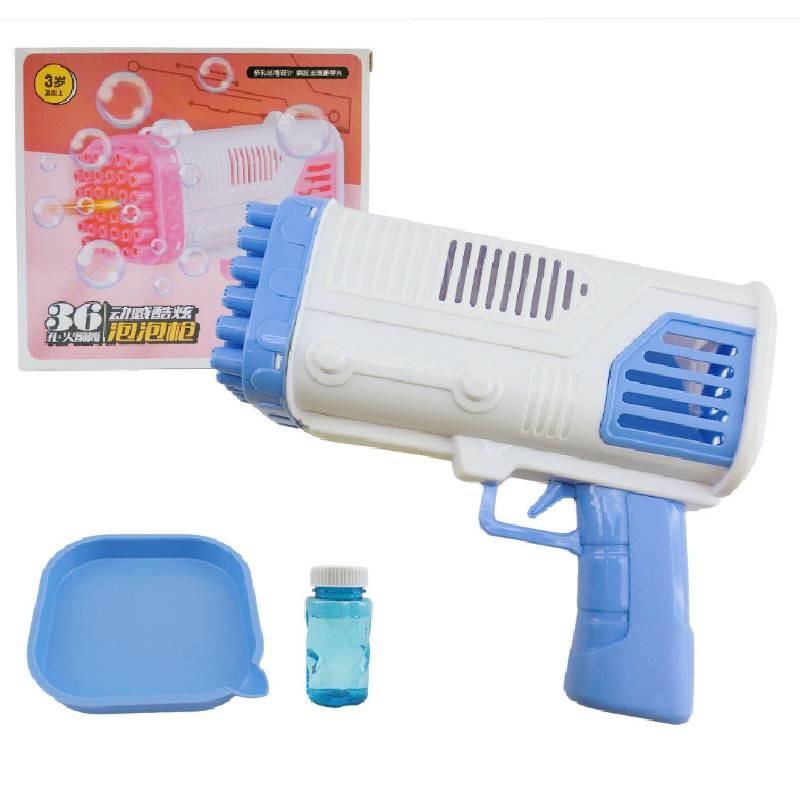 Fun Pink And Blue Electric 36 Hole Bubble Machine For Kids With Exciting Lights And Joyful Play