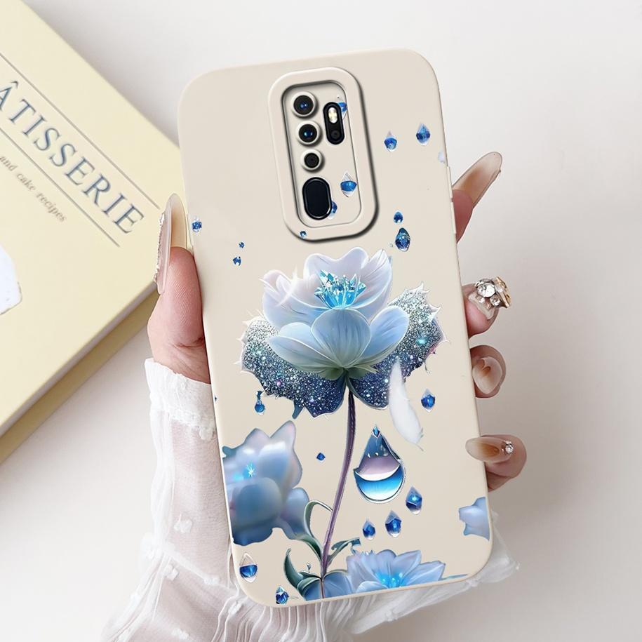 Case For OPPO A9 2020 Cover A5 2020 Coque CPH1937 CPH1959 Capa Fashion Flower Painted Shockproof Bumper For OPPO A11 A11X Fundas