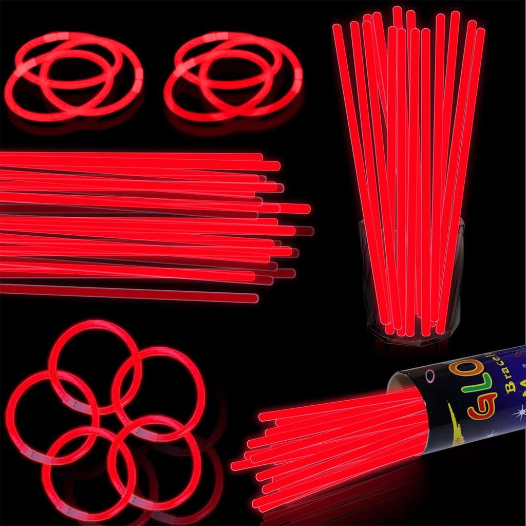 100pcs Glow Stick Night Light Props For Gatherings Festival Birthday Party Concert Cheering Props Wrist Decoration