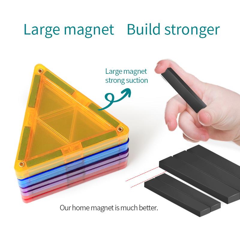 26PCS Magnetic Blocks Tiles Big Size Building Construction Games Magnet STEM DIY Educational Toys for Children Stylish Appearance Practical Daily Use