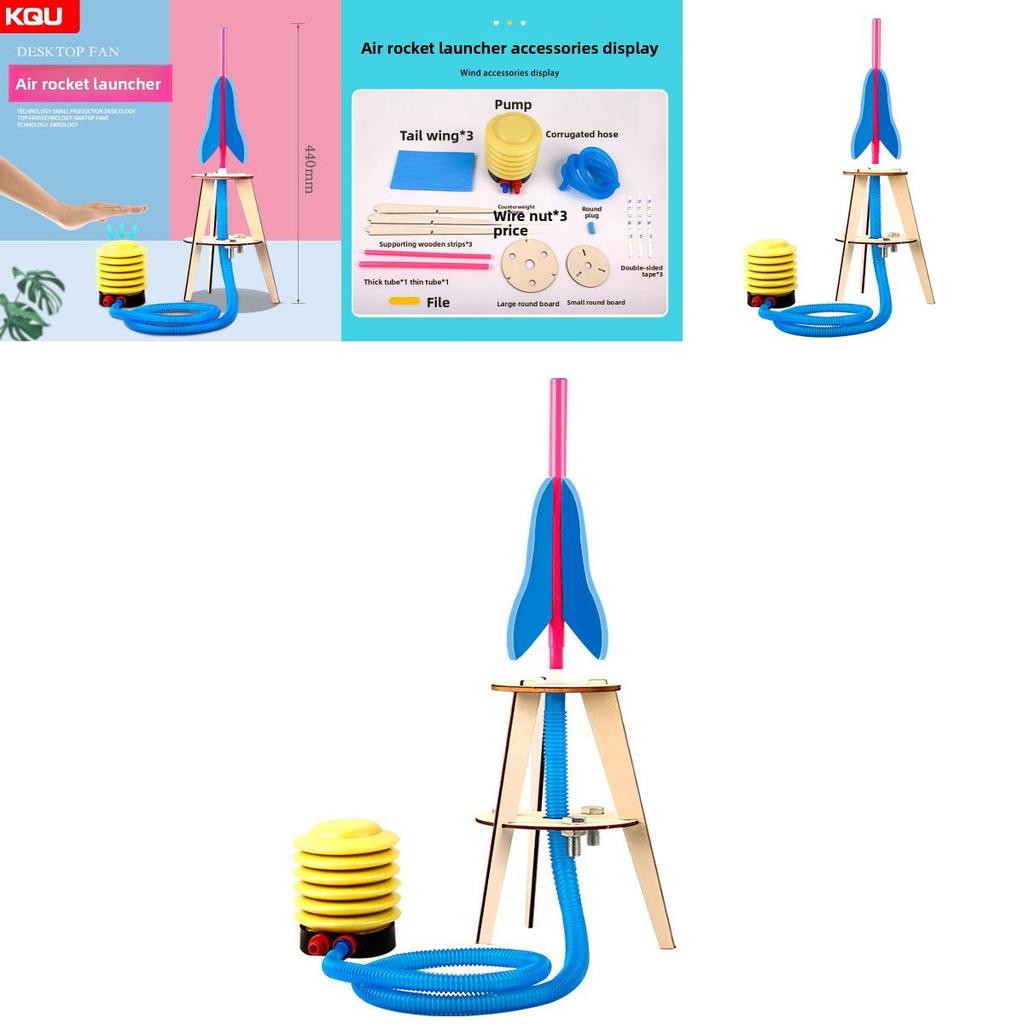 Self Made Air Rocket Launcher Experimental Material Set Children Puzzle Toy For Kids Diy Physics Educational Toy Classroom Activity