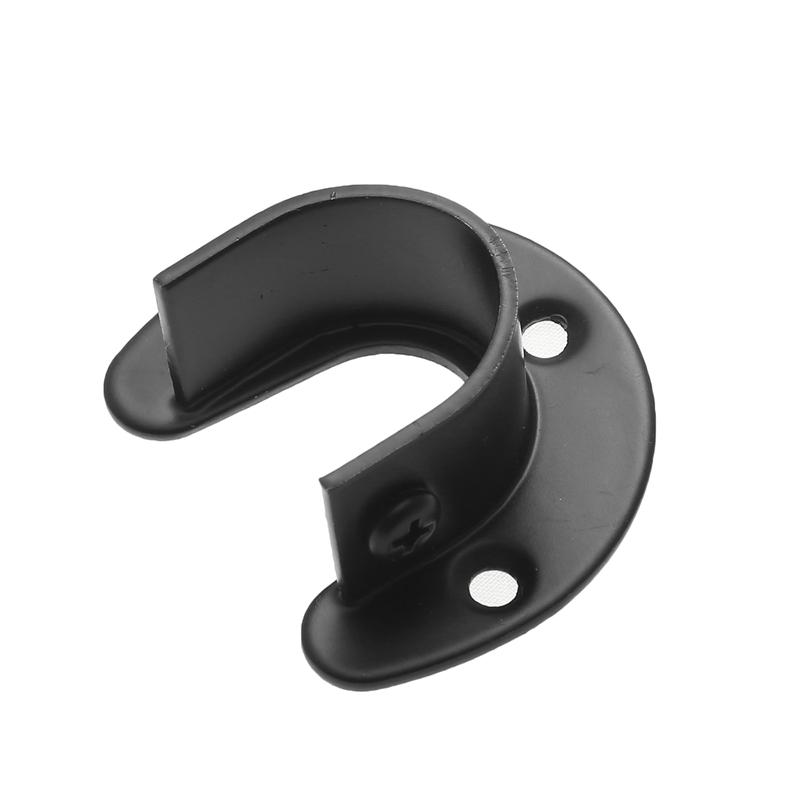 

Stainless Steel Flange Rod Holder Wardrobe Bracket Heavy Duty Holder U shaped Closet Rod End Support Open Flange End Supports 4.3x3.8x0.2cm