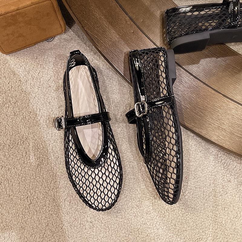 

Модные женские сандалии, сетчатые туфли на плоской подошве, летняя обувь, босые женские повседневные черные гладиаторы на низком каблуке, удобные на распродаже 2024 года, тренд 36 чёрный