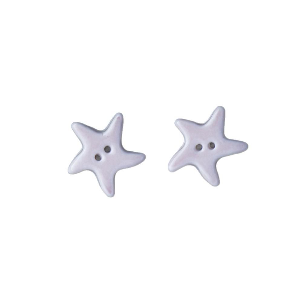 Handmade Ocean Style Ceramic Starfish Buttons - Colorful Clothing Accessories