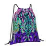Der Waldgeist Psychedelische Irisierendes Neue Ankünfte Unisex Taschen Schultasche Rucksack Psychedelische Abstrakte Kunst Trippy Kunst