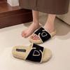 Fashion Women Cotton Slippers Autumn/winter Thick Soled Plush Slippers New Fashion Comfortable Belt Buckle Anti Slip Warm Slippers