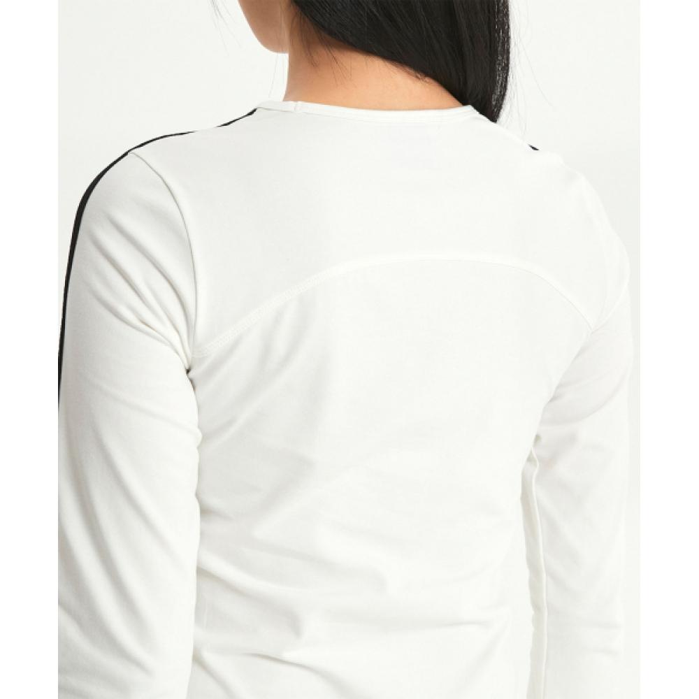 New Balance Nbnde4w142 Women Track Long Sleeve Tee  Ivory 