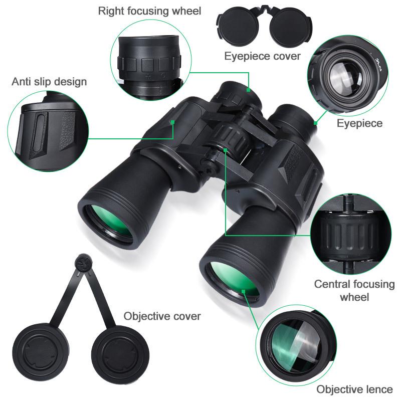Outdoor Paul 20X50 HD Binoculars with High Magnification and 10X50 Handheld Photography Capability