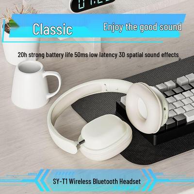 Over-Ear Wireless Bluetooth Headphones: Student, Sports, Gaming, Noise-Cancelling, Heavy Bass, Universal Computer Headset