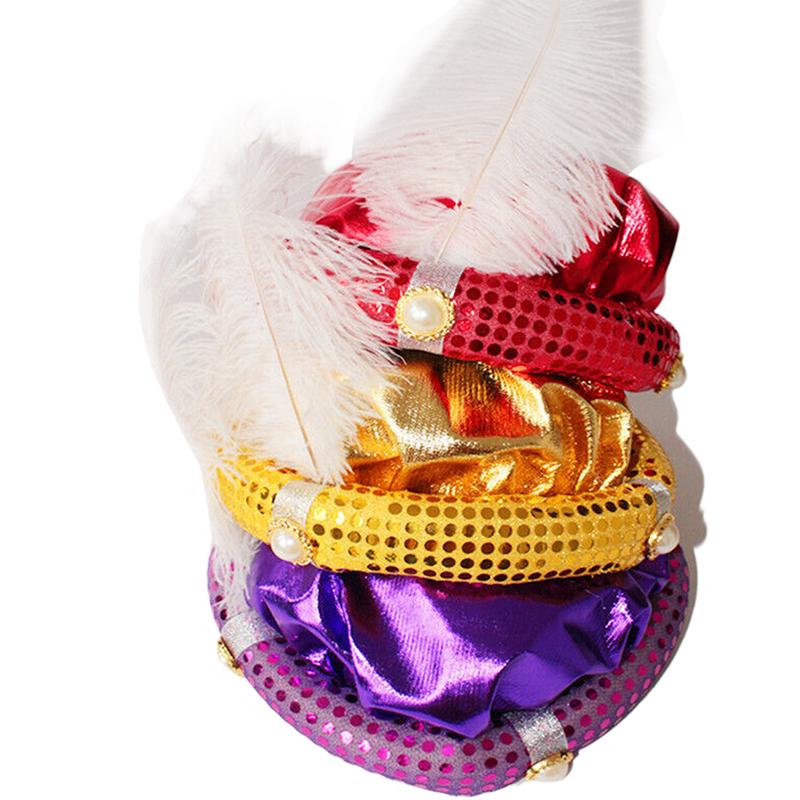 Aladdin Hat Halloween Masquerade Children Party Myth Arab Hats Stage Show Cosplay Costume Props For Holiday Dance Performances
