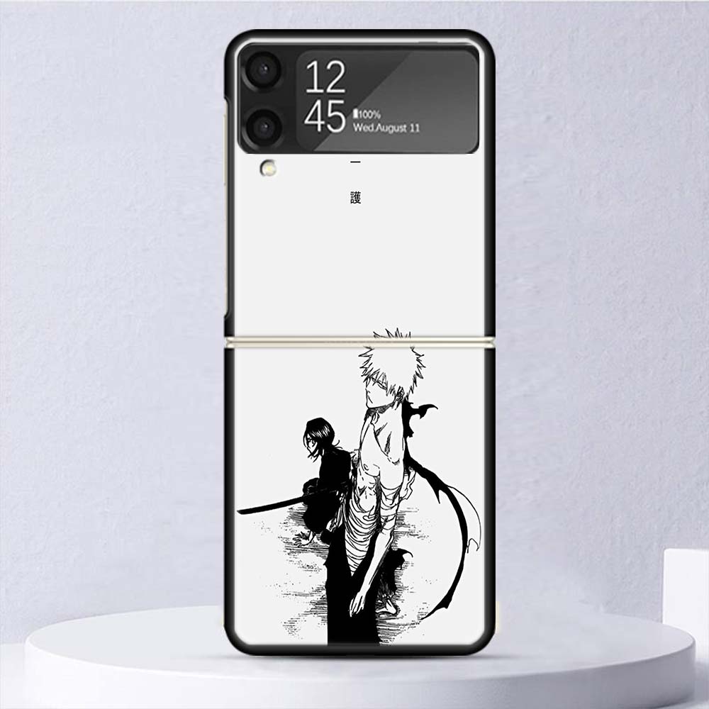 

Чехол Bleach для японского аниме, ударопрочный чехол для Samsung Galaxy Z Flip 7 6 5 4 3 5G, чехол для телефона Z Flip3 Flip4 Flip5 Flip6 Flip7, чехол H Samsung Z Flip 6