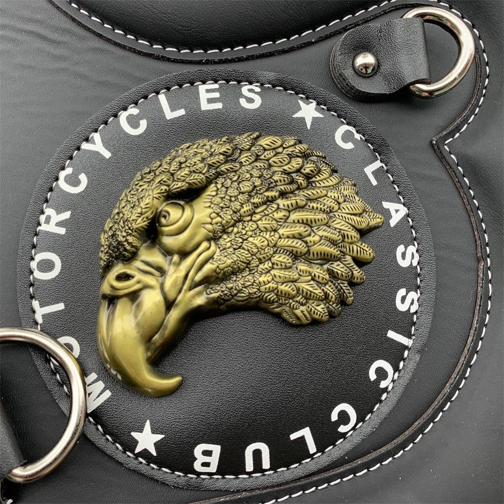 Universal Motorcycle Heat Saddle Shield PU Leather Engine Cover Deflectors For Touring Road Glide Sportster Softail Heat Shield