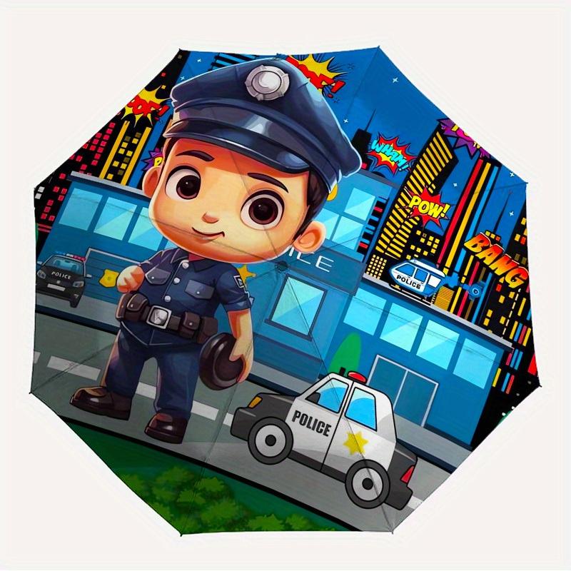 

1pc Police Officer Themed High-quality Umbrella,Automatic Opening and Closing Umbrella,Multi-functional Umbrella G0811244