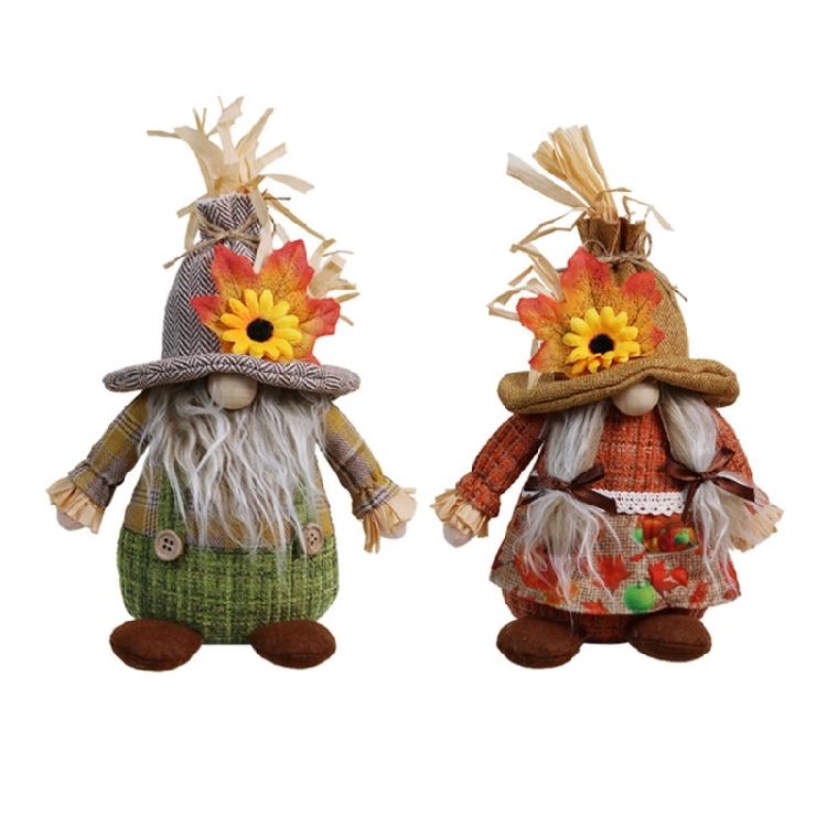 Seasonal Ornament Dwarf Doll  Figurine Holiday Celebration Decoration Party Supply Harvest Festival Layouts