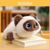 Siamese Plush Cat Toy Cartoon Animal Doll Backpack Pendant Keychain Gift Holiday