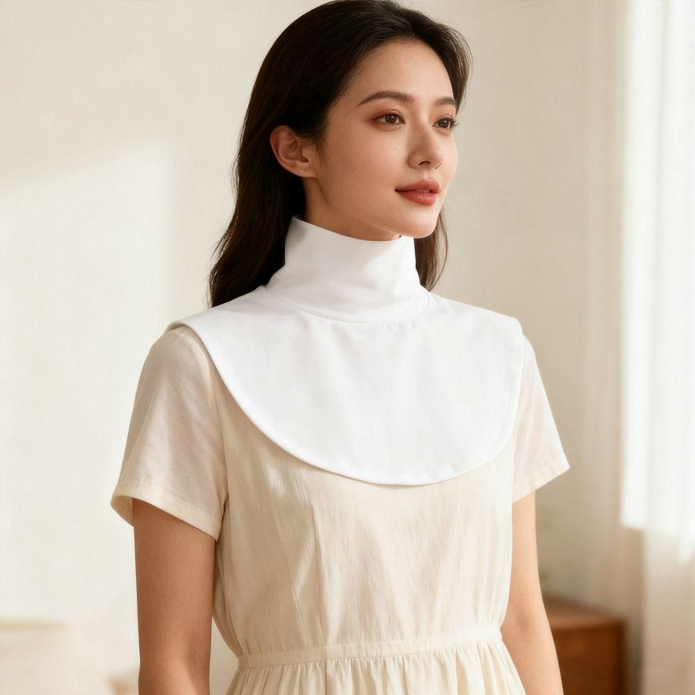 High Elasticity Base Decoration Collar Solid Color German Velvet Collar Neck Protection