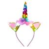 Rainbow Unicorn Tutu Dress,Glowing Sparkle, Christmas Party Dance Princess, Multicolor, 6-7 Years