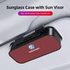 Hijk1 Car Sun Visor Glasses Case Sunglasses Holder For VW Golf Amarok T5 Phaeton GTI Teramont Tiguan Car Interior Accessories Keychain