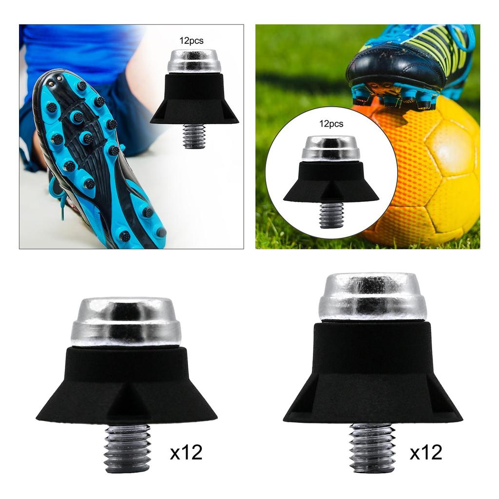 12 Pieces Soccer Boot Cleats Replacement Screw in Thread Screw 5mm Dia Stable Non Slip Football Boot Studs 13/16mm Accessories