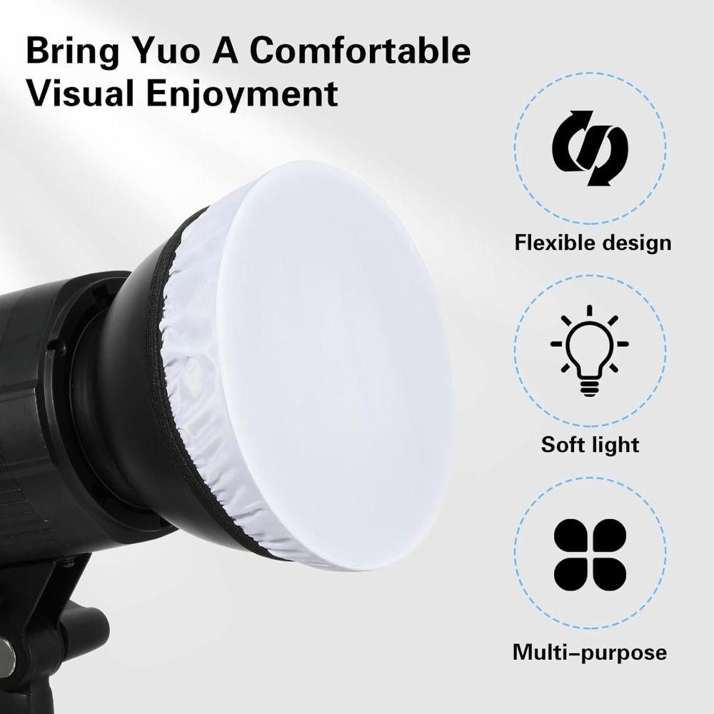 New White Soft Light Diffuser Sock Standard 7" 180mm Diffuser Cloth Nylon Cloth Filter
