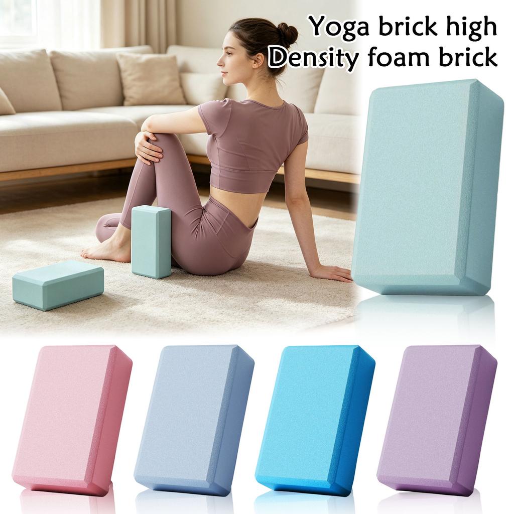 Yoga Block High Density Foam for Stretching, Pilates, Meditation and Workout