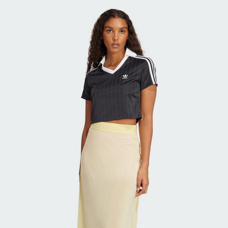 Adidas Originals Women s V-Neck Polo Shirt A/XL