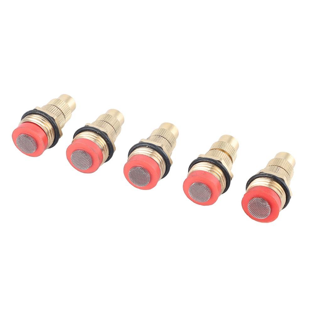 5PCS Gold Garden Irrigation Sprinkler Adjustable Watering Spray  Fountain Misting