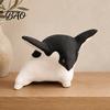 Housewarming Present Ideas Cute Penguin Figurine, Nordic Style Small Animal Statue, Whimsical Office Desk Accessories Shelf Tabletop Decor Ornament,