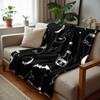 Witch Magic Icon Anime Cartoon Flannel Blanket Soft Warm Throw for Bedroom Sofa Car Kids Holiday Gift