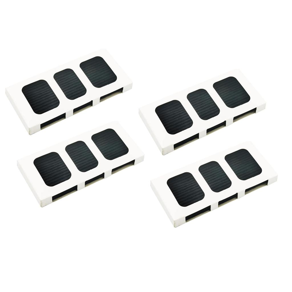 4Pcs Refrigerator Air Filter Replacement Activated Carbon Highly Effective Air Purifying Filter