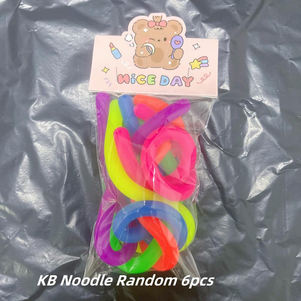 6 Pièces Jouets Fidget Vers à Tirer Licorne Drôle Ficelle Extensible Corde TPR Jouets Anti-Stress Ficelle Soulagement du Stress Jouet d'Évacuation Autisme