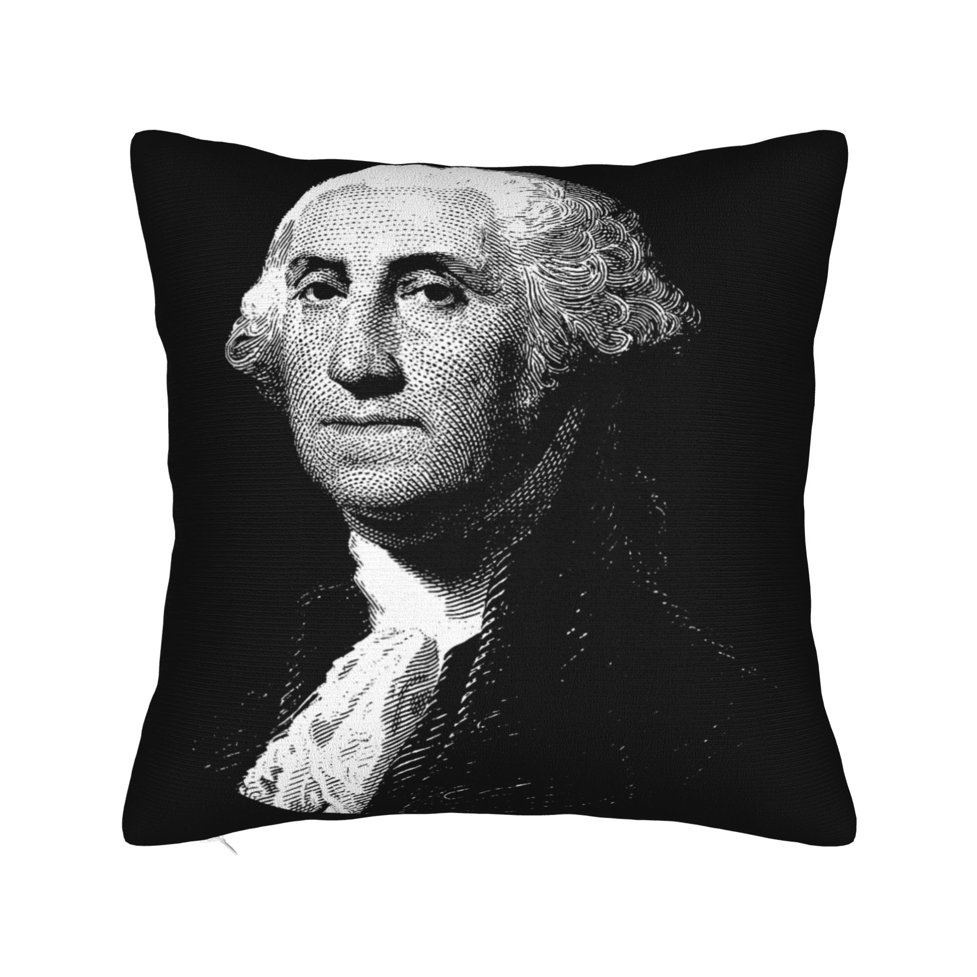 George Washington Lincoln Playing Guitar th Pillowcases Vintage Pillow Case For Sofa Couch Bed Living Room Pillow Cover 30cmx30cm