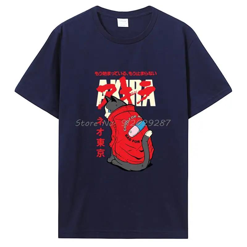 Akira Anime Graphic T-Shirt Japan Vintage Manga T Shirt WoCotton Tee Summer Streetwear Casual Tops Tshirt