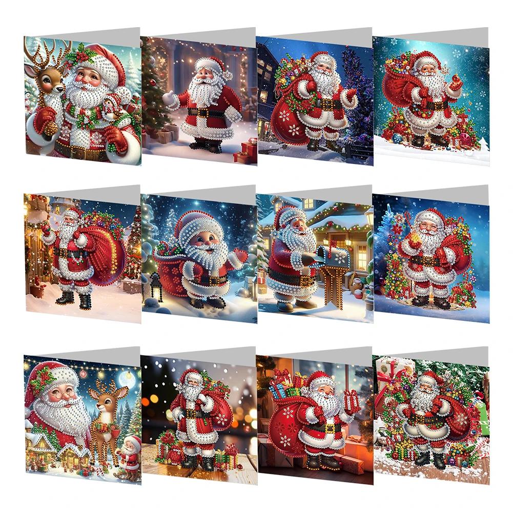 Diamond Painting Christmas Cards Diamond Painting Greeting Cards DIY Diamond Art Cards Arts Crafts for Birthday Thanksgiving Day