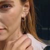 Youthway Minimalist Mixed Color Earrings For Women 18K Gold Plated Stainless Steel Tassel Earrings Fashion Jewelry Gift