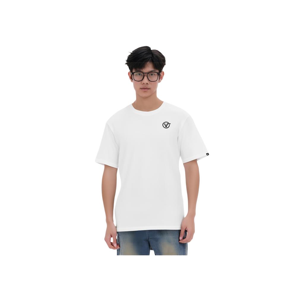 Vans Casual Sports Round Neck Short Sleeve T-Shirt Men Tops White VN0A48B1WHT