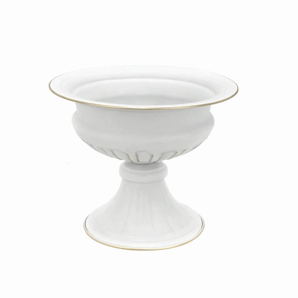 European Retro Flower Vase High-footed Metal Urn-shaped Vase Elegant Luxury Flower Pots Floral Arrangement