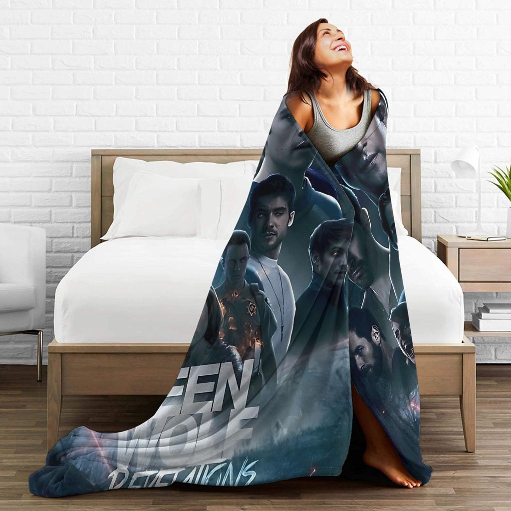 Revelations Teen Wolf Blanket  Travel Flannel Throw Blanket For Living Room Super Soft Design Quality Bedspread Birthday Present