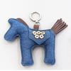 Plush Horse Bag Pendant Fuzzy Horse Backpack Charm Cute Horse Pendant with Golden Coins Lucky Keyring Gift for Family Friends