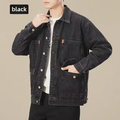 2023 Men's Versatile Multi-Pocket Denim Workwear Jacket