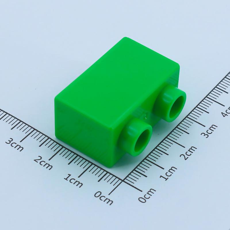 4 pezzi Mattoncini da Costruzione Grandi Fai da te 1x2 Mattoncini Grande Dimensione Accessori Assemblati Pezzi all'Ingrosso Giocattolo Educativo per Bambini